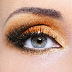 blepharoplasty female patient model eye with make up