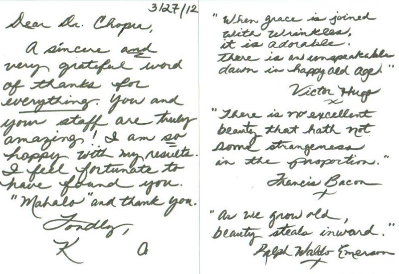 Written Testimonial