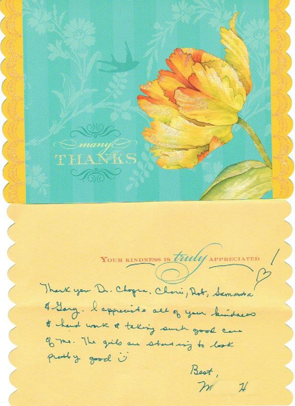 Written Testimonial